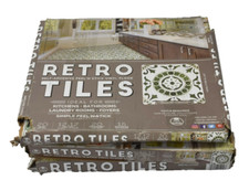 Lote de 3 Azulejos Vinilos Autoadhesivos Retro Achim Diseño Medallón Verde LEER segunda mano  Embacar hacia Mexico