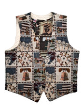 Vtg tapestry vest for sale  New Harmony