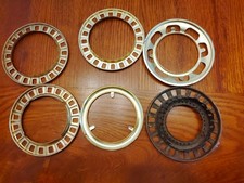 Conjunto de 6 Vintage Antigo 4" Latão GWTW Centro Esboço Óleo Abajur Suporte Anel comprar usado Conjunto de 6 Vintage Antigo 4" Latão GWTW Centro Esboço Óleo Abajur Suporte Anel comprar usado  Enviando para Brazil