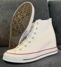 Usado, NOVO~ Tênis Converse Chuck Taylor All Star Feminino Tamanho 11 Cunha Escondida Branco comprar usado  Enviando para Brazil