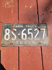 1968 texas license for sale  Lindale