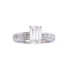 Emerald cut daimond for sale  Red Bank