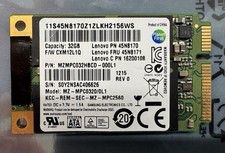 Samsung MZ-MPC0320/0L1 32GB SSD MLC SATA 6Gbps mSATA Lenovo PN 45N8171 45N8170 comprar usado  Enviando para Brazil