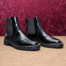 Botas de tornozelo femininas Schutz Daisha embelezadas couro envernizado Chelsea tamanho 8 comprar usado  Enviando para Brazil