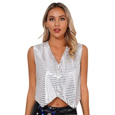 Womens sequin vest for sale  SWANSEA