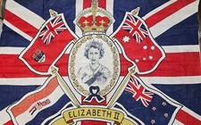 Elizabeth coronation flag for sale  BATH