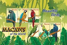 Nevis 2021 - Araras papagaios pássaros - Folha de 6 selos - Scott #2038 - MNH comprar usado  Enviando para Brazil