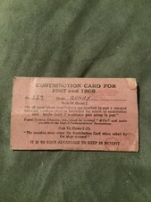 Contribution card 1967 for sale  ASHFORD