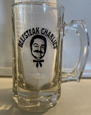 Caneca de cerveja vintage Beefsteak Charlie's New York restaurante vidro com alça comprar usado  Enviando para Brazil