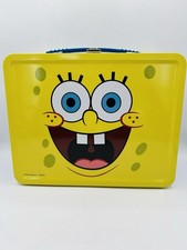 Usado, Lancheira Metal Esponja Bob Calça Quadrada Tamanho Padrão Nova! comprar usado  Enviando para Brazil