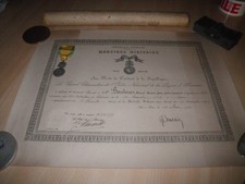 Diplôme médaille militaire d'occasion  Grans