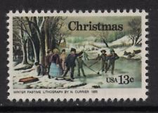 Scott 1703- "Winter Pastime" por Currier and Ives, Natal- MNH 1976- 13c perfeito estado comprar usado  Enviando para Brazil