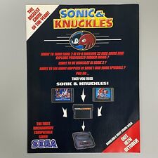 SONIC & KNUCKELS SONIC SPINBALL SEGA MEGA DRIVE 1994 VINTAGE ANÚNCIO RETRÔ, usado comprar usado  Enviando para Brazil