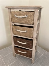 wicker chest of drawers for sale  NORTHAMPTON