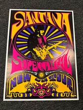 POSTER PROMOCIONAL Santana 2000 impressão sobrenatural Arista Peter Hamlin 24" x 18", usado comprar usado  Enviando para Brazil