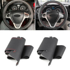 Capa de couro para volante de carro para Fiesta 2008-2017 Ford EcoSport 2014-2017 comprar usado  Enviando para Brazil