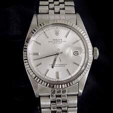 Rolex Datejust Aço Inoxidável 18K Ouro Branco Com Prata Relógio Jubilee Band 1601 comprar usado  Enviando para Brazil