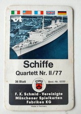Quartettspiel schiffe schmid gebraucht kaufen  München