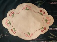 Vintage linen oval for sale  FAREHAM