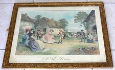 Lithographie ferme signée d'occasion  Rognonas