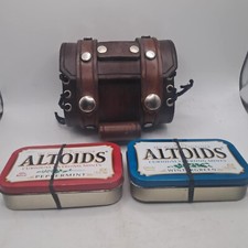 Bolsa de couro DaoSkunk Double Altoids carregada de estanho EDC Bushcraft Survival comprar usado  Enviando para Brazil
