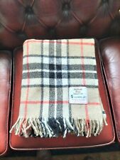 Tartan wool blanket for sale  LIVINGSTON