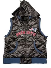 Colete New England Patriots Feminino XXL Preto Puffer NFL Bolsos com Capuz Dupla Face comprar usado  Enviando para Brazil