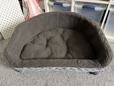 Grey wicker dog for sale  CORBY