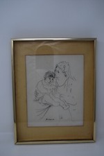 Vintage Moldura Picasso Mãe Filho Modern Classics Series #16 Tela de Seda 1960 comprar usado  Enviando para Brazil