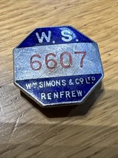 Rare shipbuilding badge for sale  MORPETH