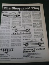 Chequered flag lancia for sale  BRISTOL