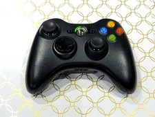 Controle sem fio preto Microsoft Xbox 360 fabricante de equipamento original ótimo estado, limpo, testado comprar usado  Enviando para Brazil