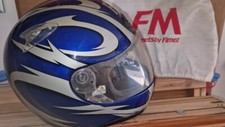 Casco integrale blu usato  Italia