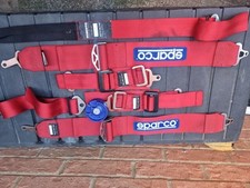 Sparco seat belts for sale  CORBY