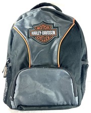 Mochila Harley-Davidson preta e cinza com acabamento laranja – Logotipo de motocicleta, 15” comprar usado  Enviando para Brazil