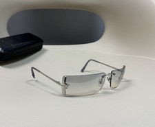 Vintage Damskie okulary przeciwsłoneczne Versace MOD N29 Srebrne bezramkowe Fioletowe soczewki gradientowe na sprzedaż  PL