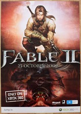 Pôster promocional Fable II 2 RARO XBOX 360 59cm x 84cm comprar usado  Enviando para Brazil