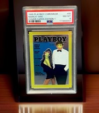 Playboy🔥1995 Cromo Cubierta Tarjeta Ed. 1⭐DONALD TRUMP⭐MAR 1990 #85💎PSA 8 casi nuevo-como nuevo segunda mano  Embacar hacia Mexico