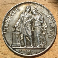 Médaille mariage argent d'occasion  Paris II