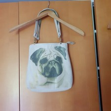 Handtasche mopsmotiv echtes gebraucht kaufen  Bad Tölz