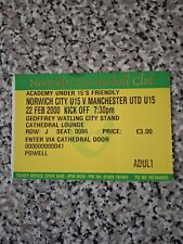 Match ticket 15s for sale  GREAT YARMOUTH