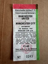 Ticket 1986 manchester for sale  DUNMOW