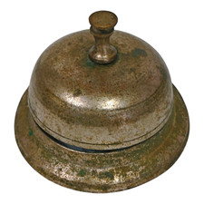 1900 Antigo Antigo Vintage Latão Forjado à Mão Mesa de Escritório Sino, Colecionável comprar usado  Enviando para Brazil