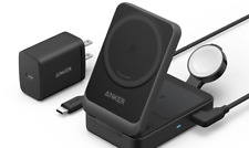 Estação de carregamento Anker MagGo 3 em 1 15W MagSafe suporte carregador sem fio|Recondicionar comprar usado  Enviando para Brazil