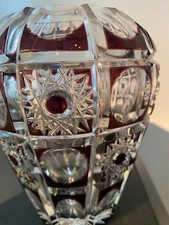 Kristallvase lila überfanggla gebraucht kaufen  Friedberg