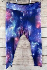 Calça Zone Pro Feminina 3X Plus Azul Rosa Roxa Estampa Galáxia Roupa Ativa Excelente Estado Usado comprar usado  Enviando para Brazil