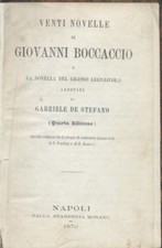 Venti novelle giovanni usato Venti novelle giovanni usato  Bari