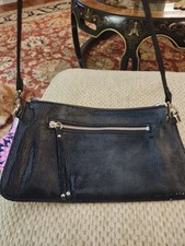 Bolsa de mão feminina CHEZ couro fino artigos brilho preto estampa de cobra  comprar usado  Enviando para Brazil