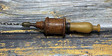Broca manual espiral vintage Arquimedes ferramenta de trabalho de madeira broca manual arco Índia comprar usado  Enviando para Brazil