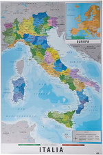 Cartina italia fisico usato  Roma